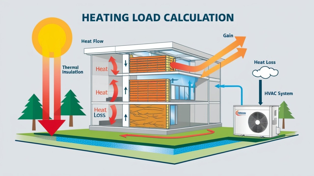 Step-by-Step Heat Load Calculation per ASHRAE Handbook